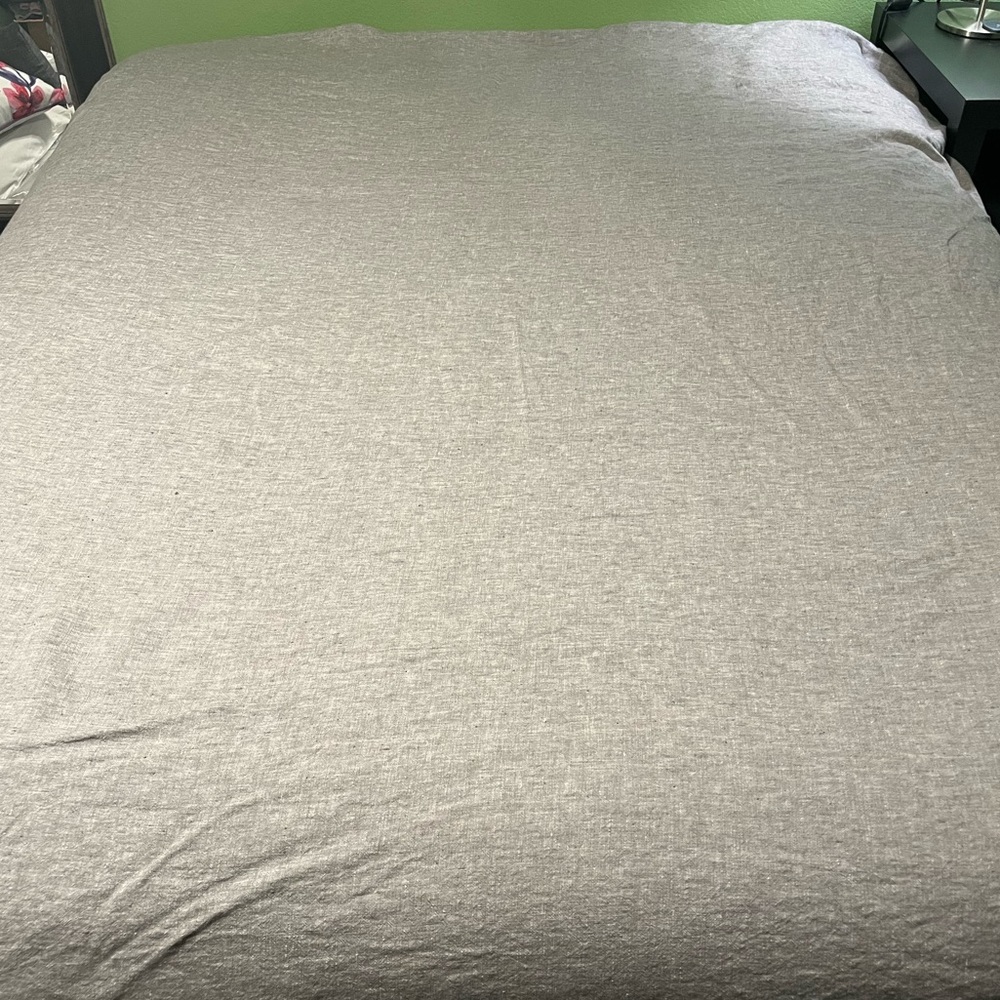 Gently Used Restoration Hardware Linen Duvet Cover - King/Cal King Graphite - Picture 3 of 9